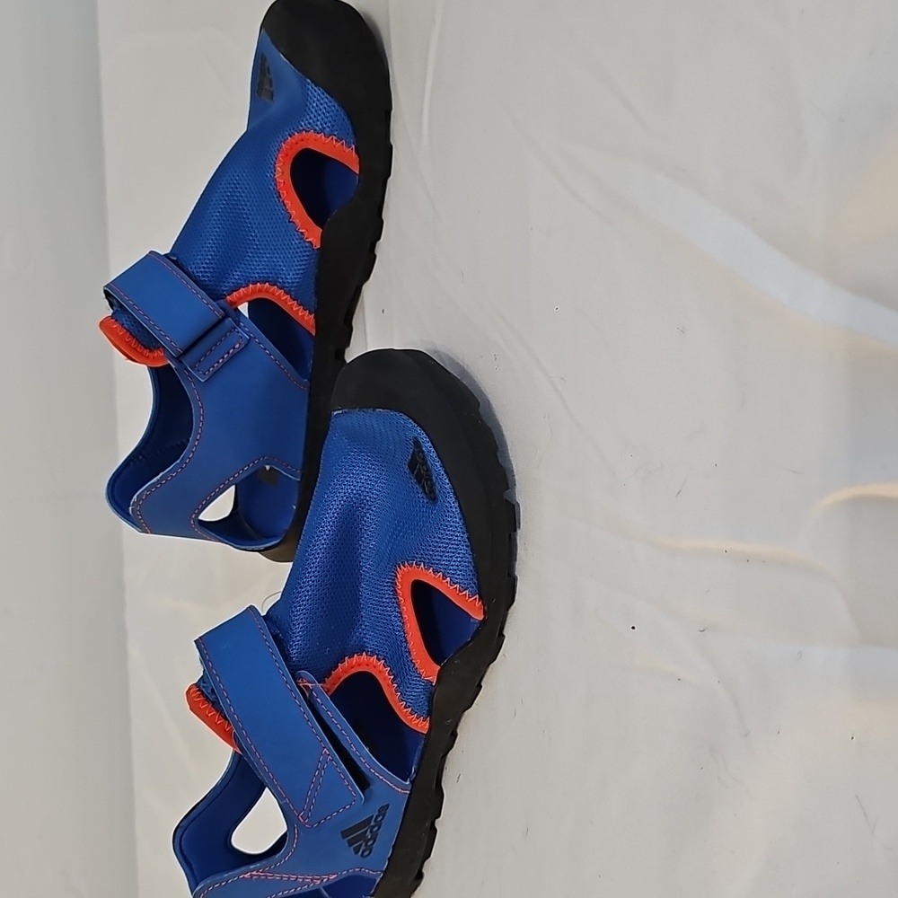 NWT Adidas Unisex-Child Captain Toey K Water Shoe Sandals Blue Orange Black sz 1